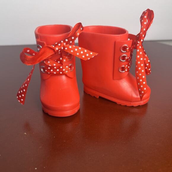 18" Doll Shoes Lot Rain Boots - Mary Janes - Sneakers -Faux Leather Lot 7 pairs - Picture 16 of 16